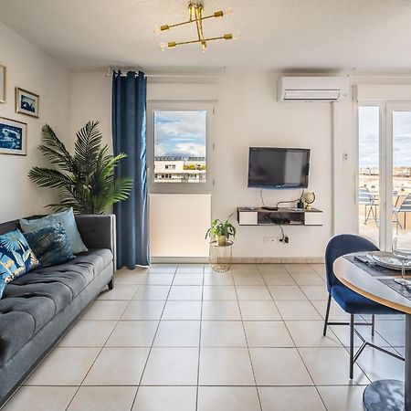 Appartement "Cote Canal", Terrasse , Climatisation , Parking Prive Narbonne Exterior foto